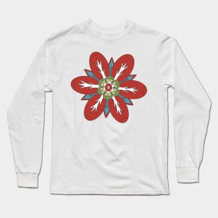 Kopie von Kopie von Kopie von Kopie von Kopie von Kopie von Kopie von Kopie von colorful circles | green and coral Long Sleeve T-Shirt